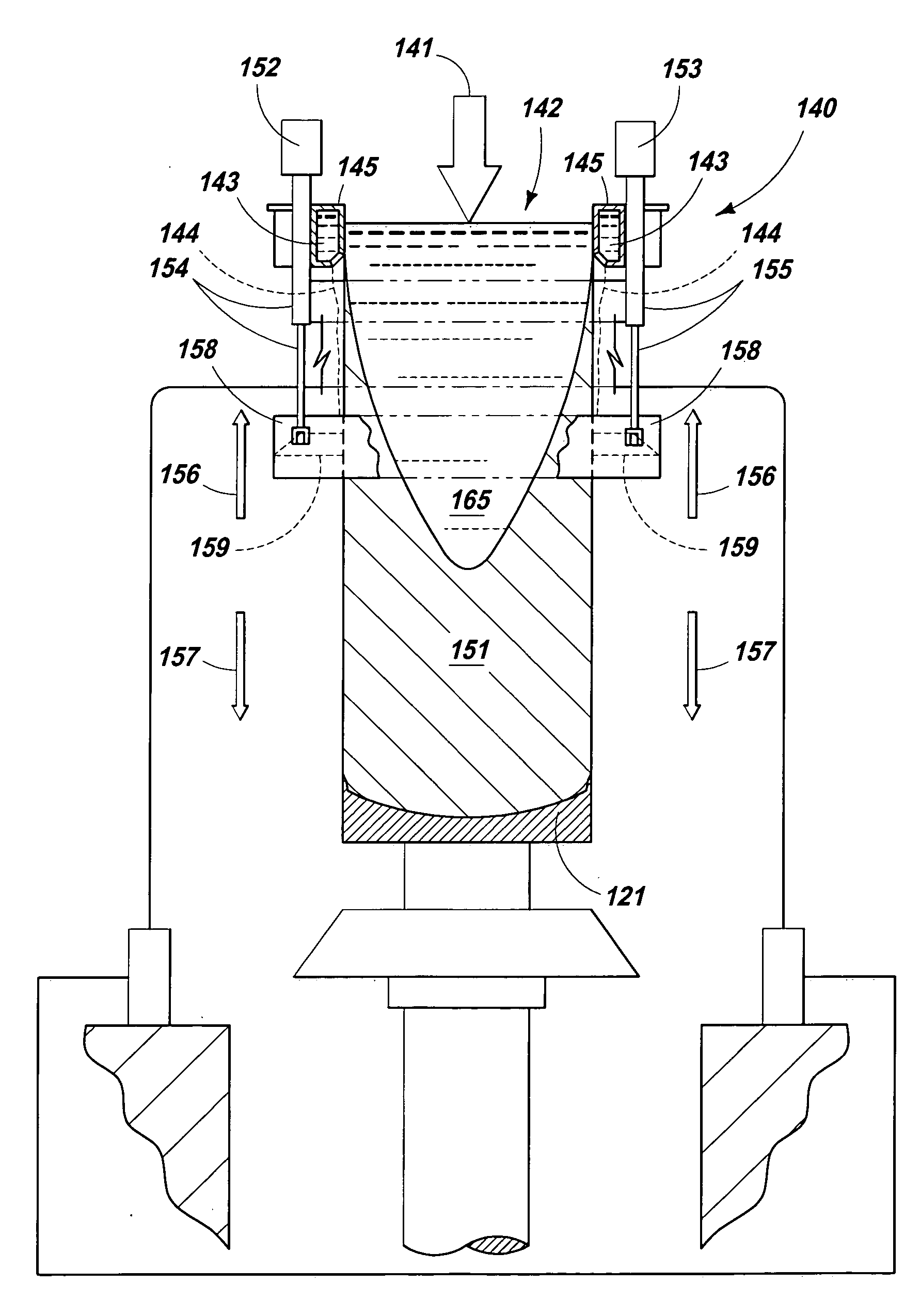 Coolant control and wiper system for a continuous casting molten metal mold
