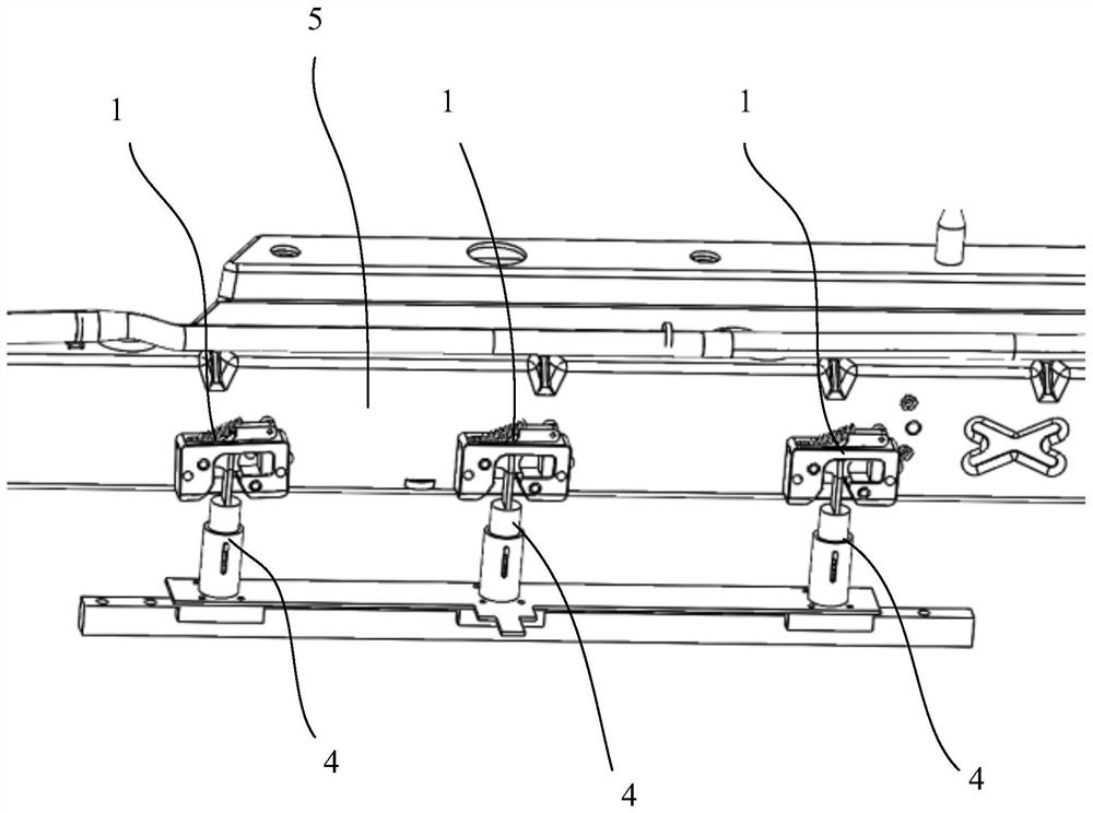 Battery lock system, electric vehicle and battery pack unlocking equipment