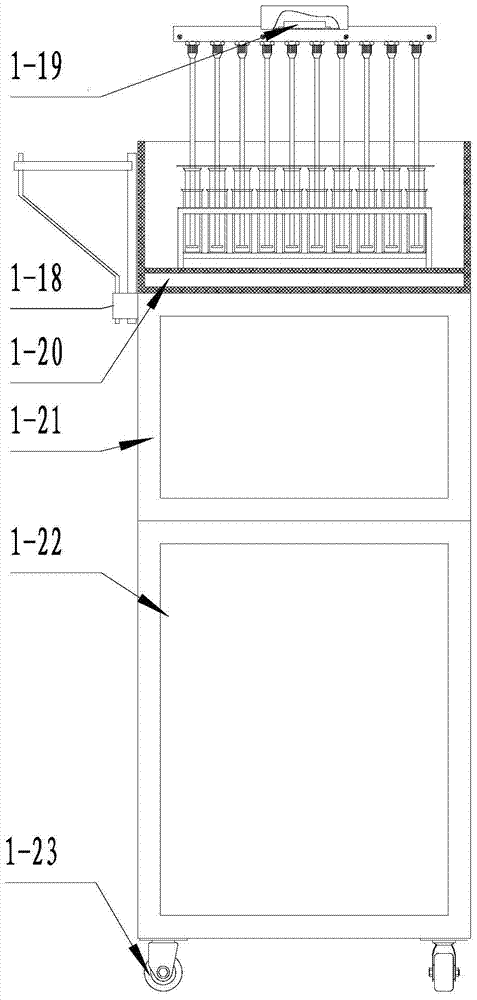 Automatic release device for foam adsorption of gold