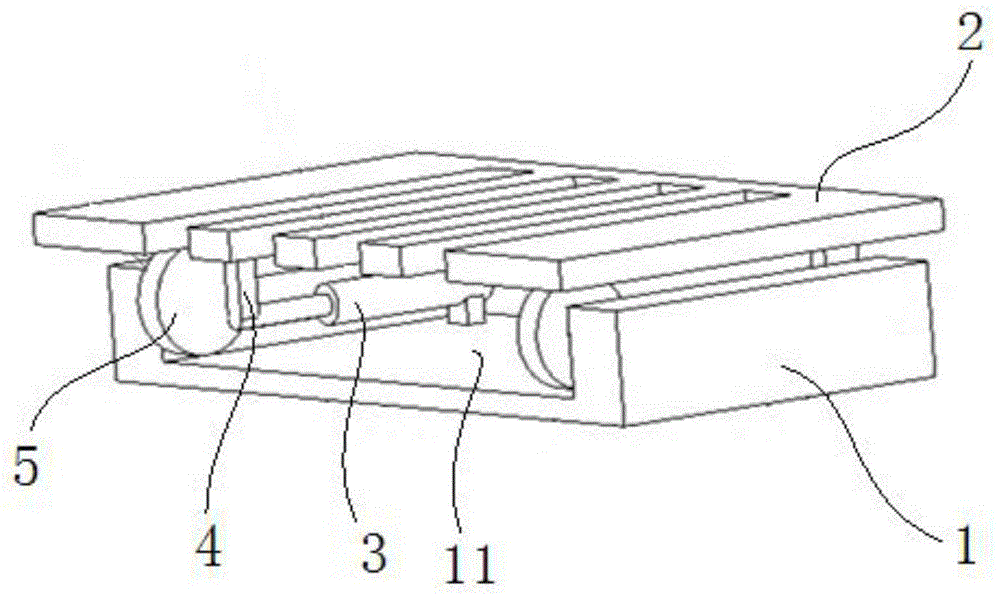 Traversing device for vehicle loading plate