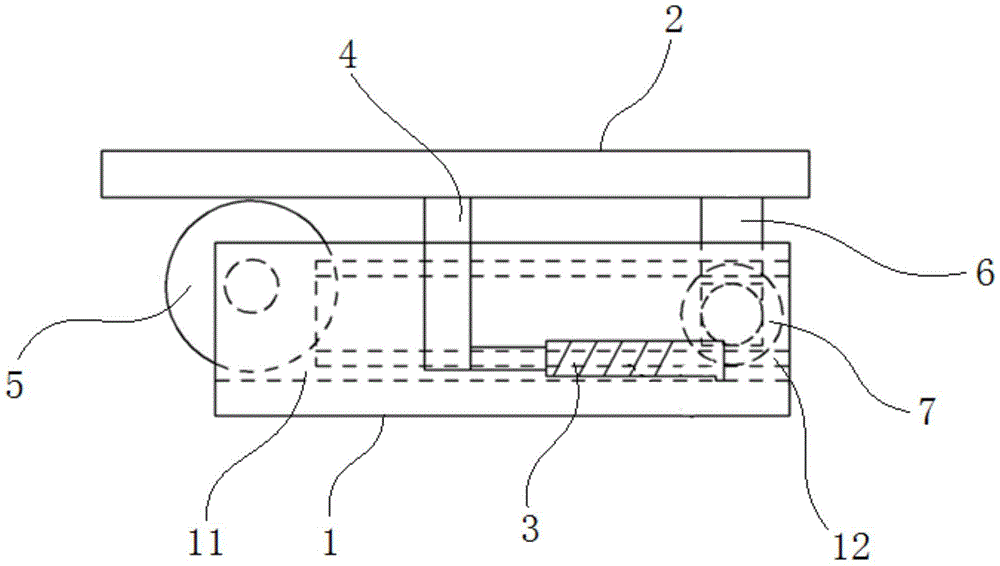 Traversing device for vehicle loading plate