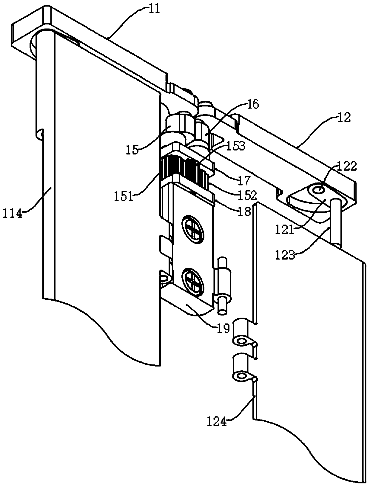 Rotating shaft mechanism for folding screen, folding screen assembly and foldable mobile terminal