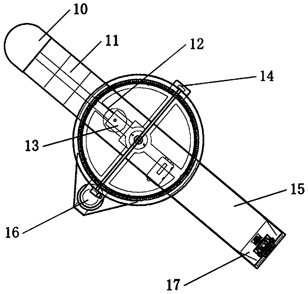 Space rotary release device and rotary release method
