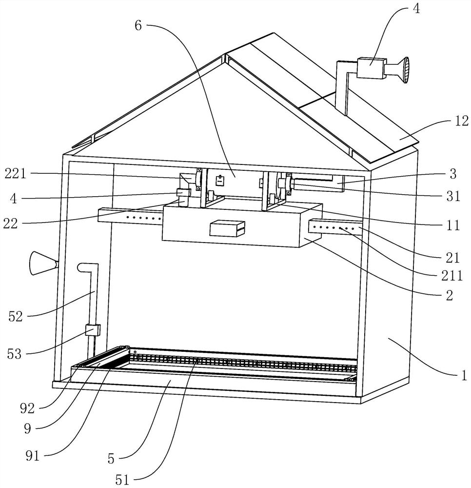 Low-energy-consumption house energy-saving ventilation system
