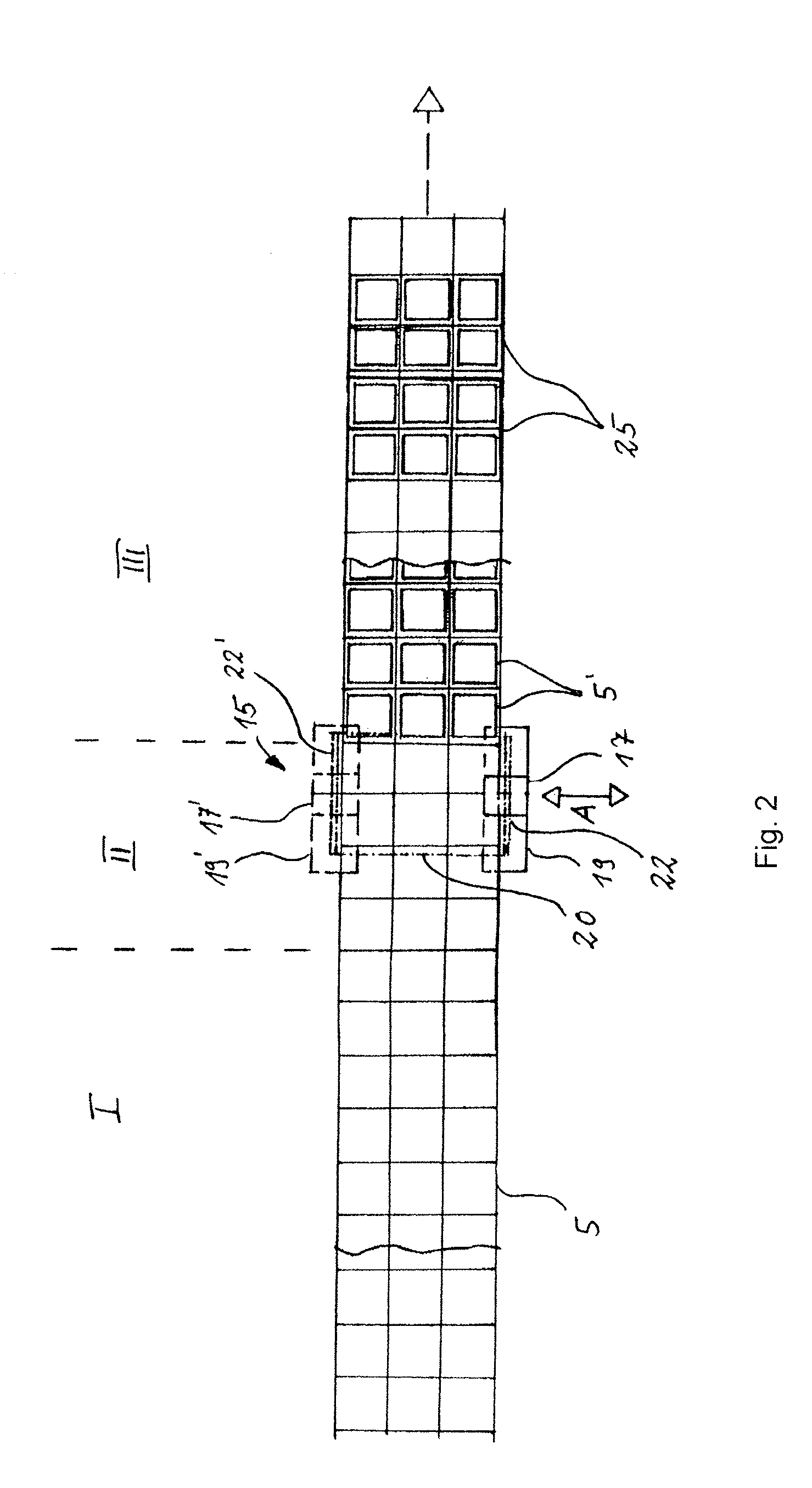 Inspection device for a production machine