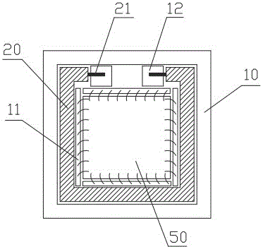 Integrated air-suction type ceramic packaging tube shell