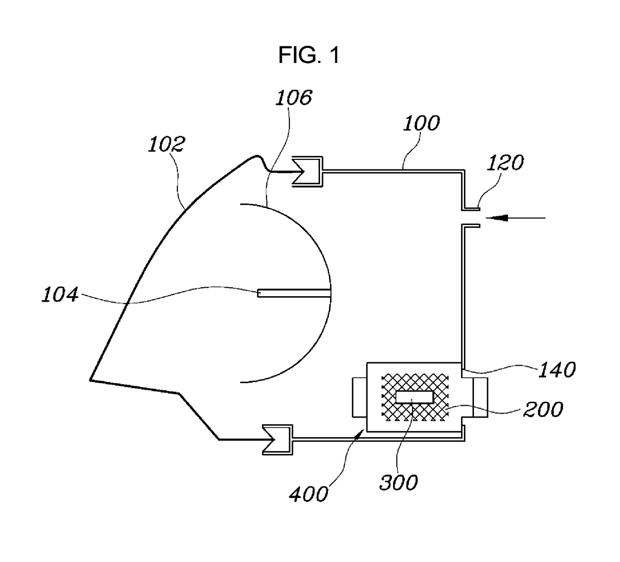 Head lamp for vehicle including moisture removing apparatus