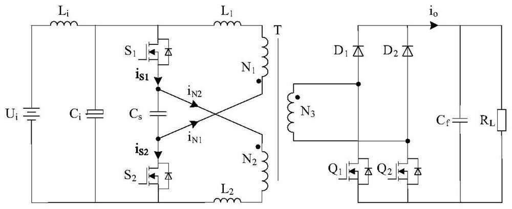 Active clamping push-pull buck-boost DC converter