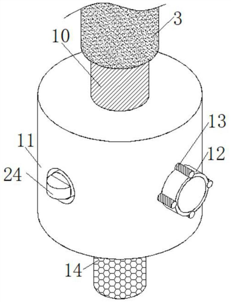 Chemical discharge sewage sampling detection device