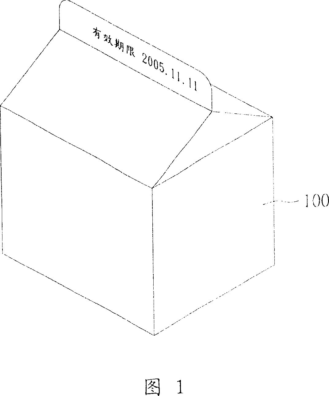 Show label capable of changing display content with time and its manufacturing method