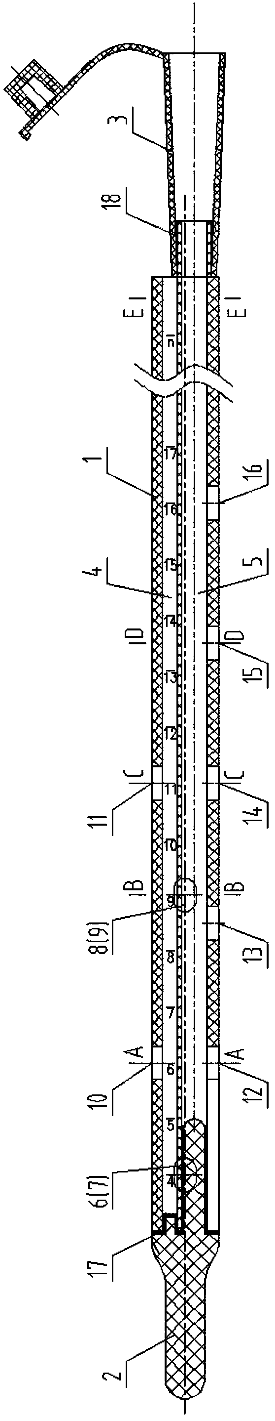 Guide tube special for laparoscopic sleeve gastrectomy