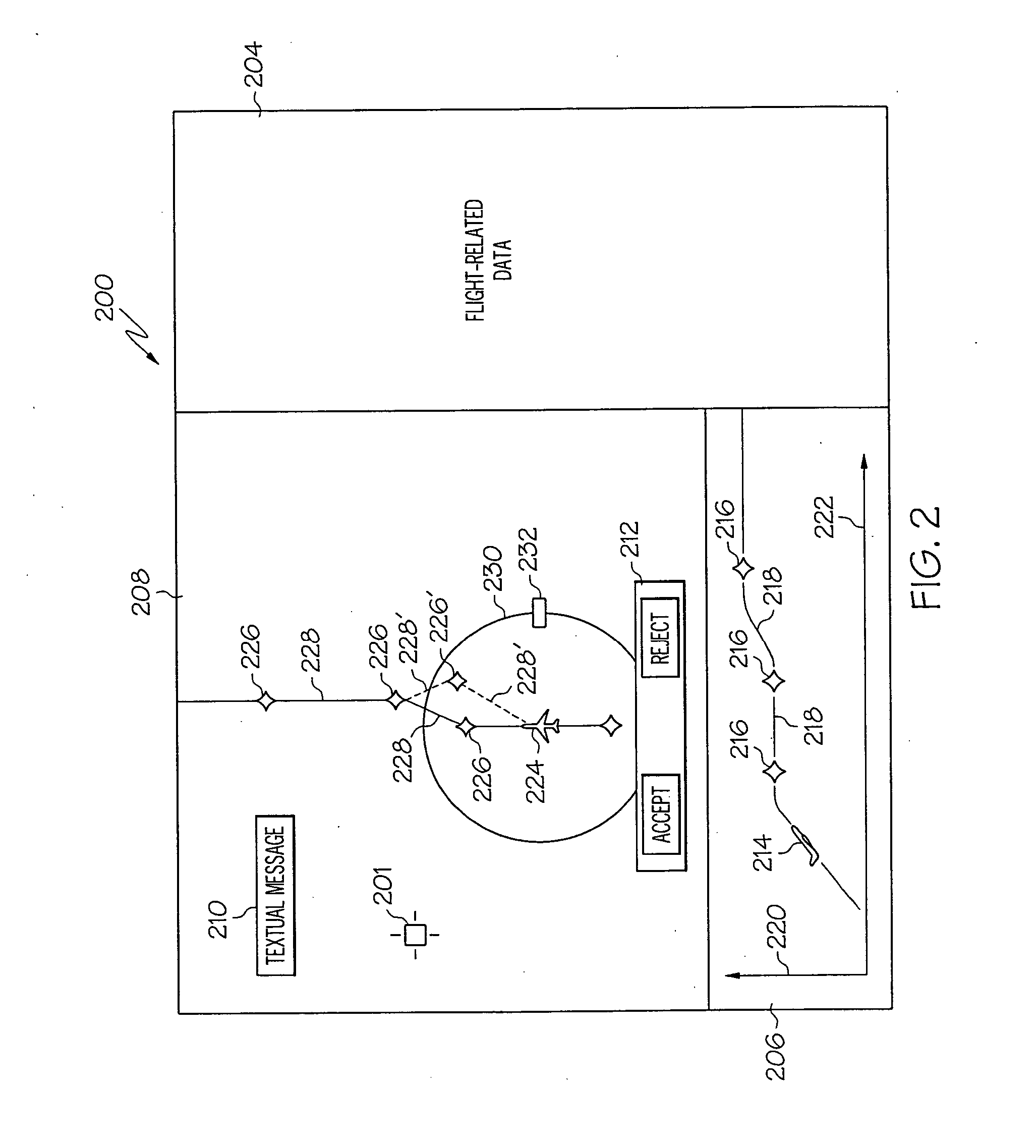 Integrated flight management and textual air traffic control display system and method