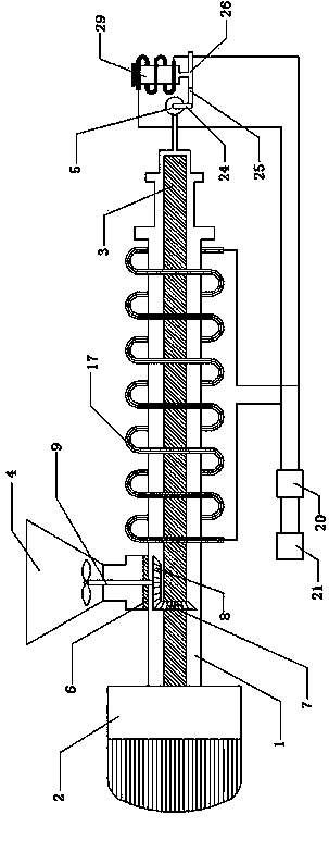 Polystyrene extruding machine