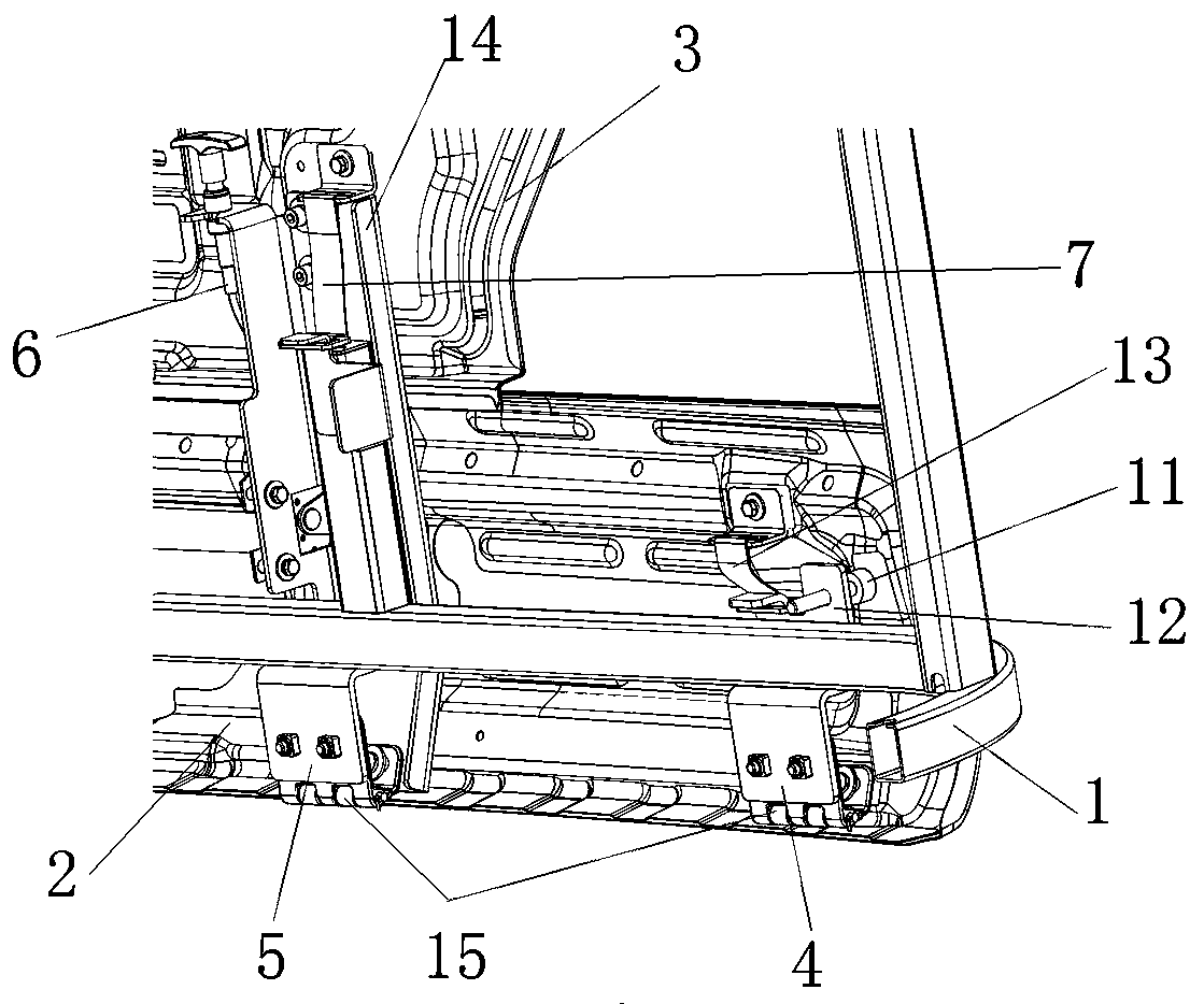 Passenger car and front wall door assembly thereof