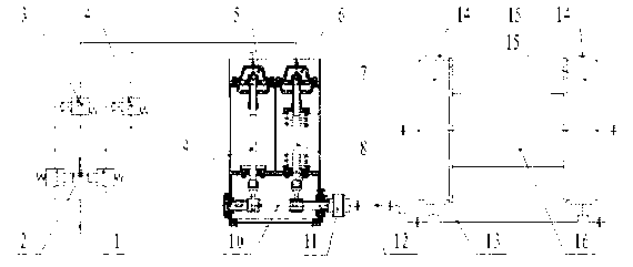 Air control brake control method and system for dual-control membrane type drilling machine