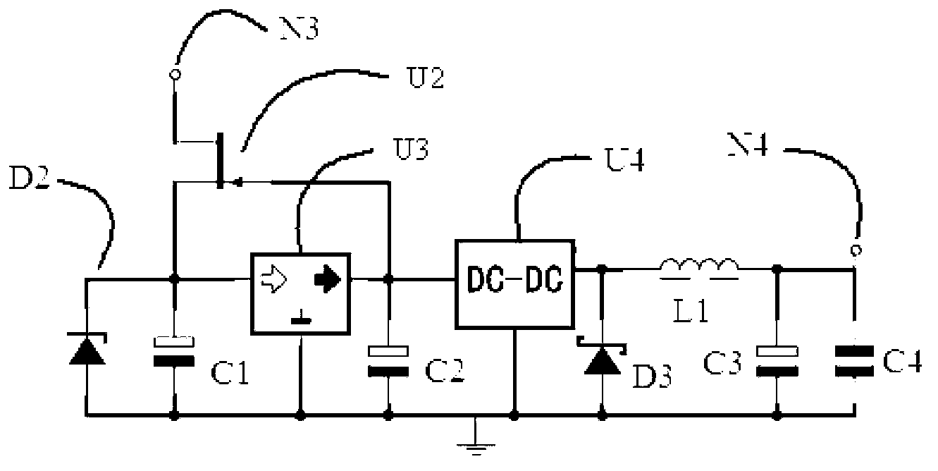 Gas detector for two-wire system displaying through digital tube