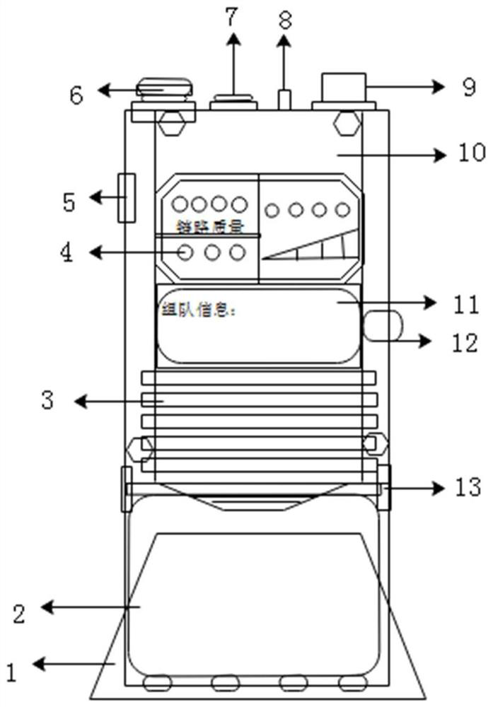 Individual soldier multi-service data communication terminal based on Mesh self-organization