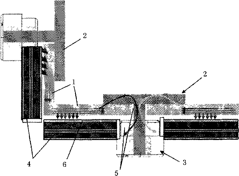 Connector based on large-current transmission among multiple circuit boards