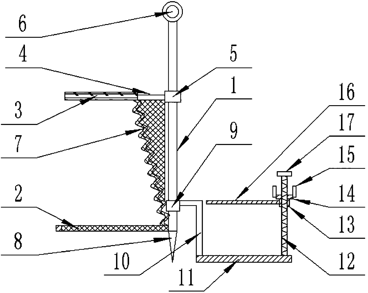 Garbage filter device for garden channels