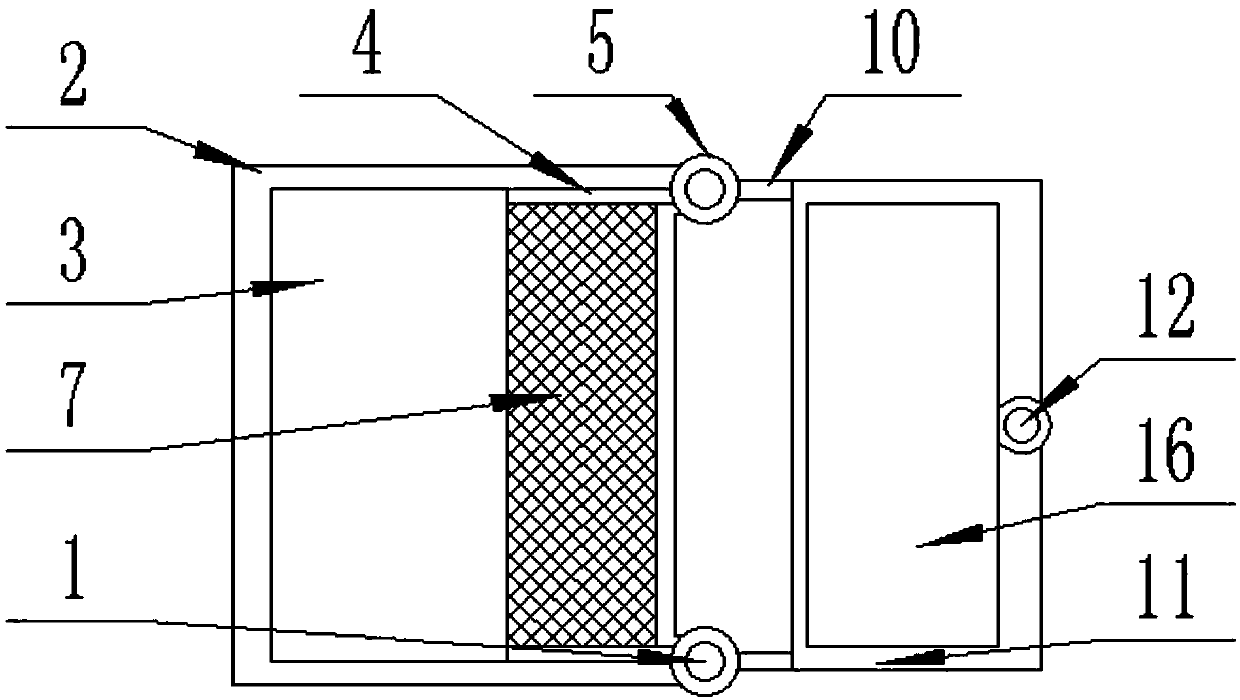 Garbage filter device for garden channels