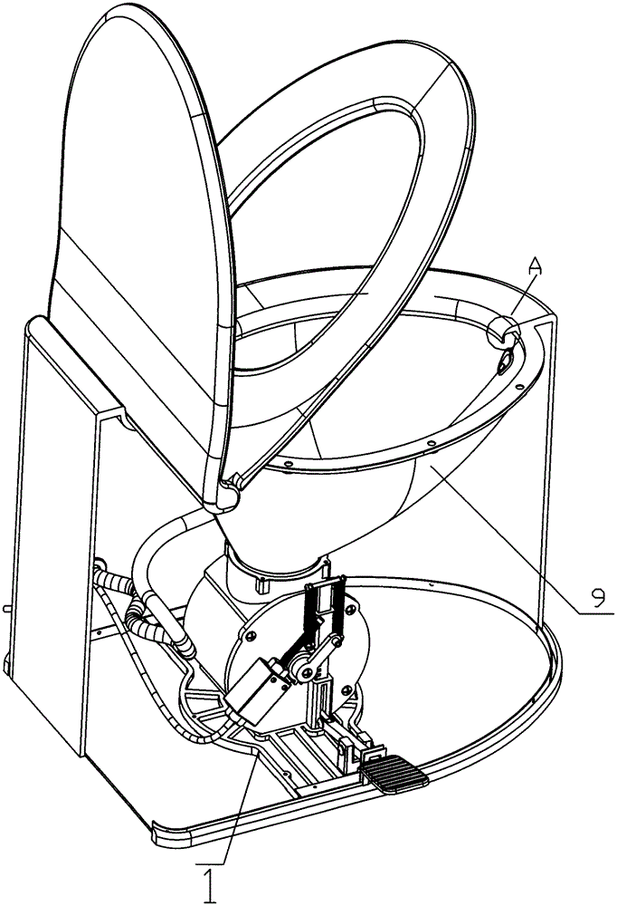 Wastewater flushing type closestool