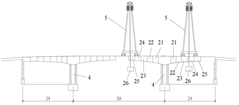 Demolition method and hoisting device of large section concrete box girder