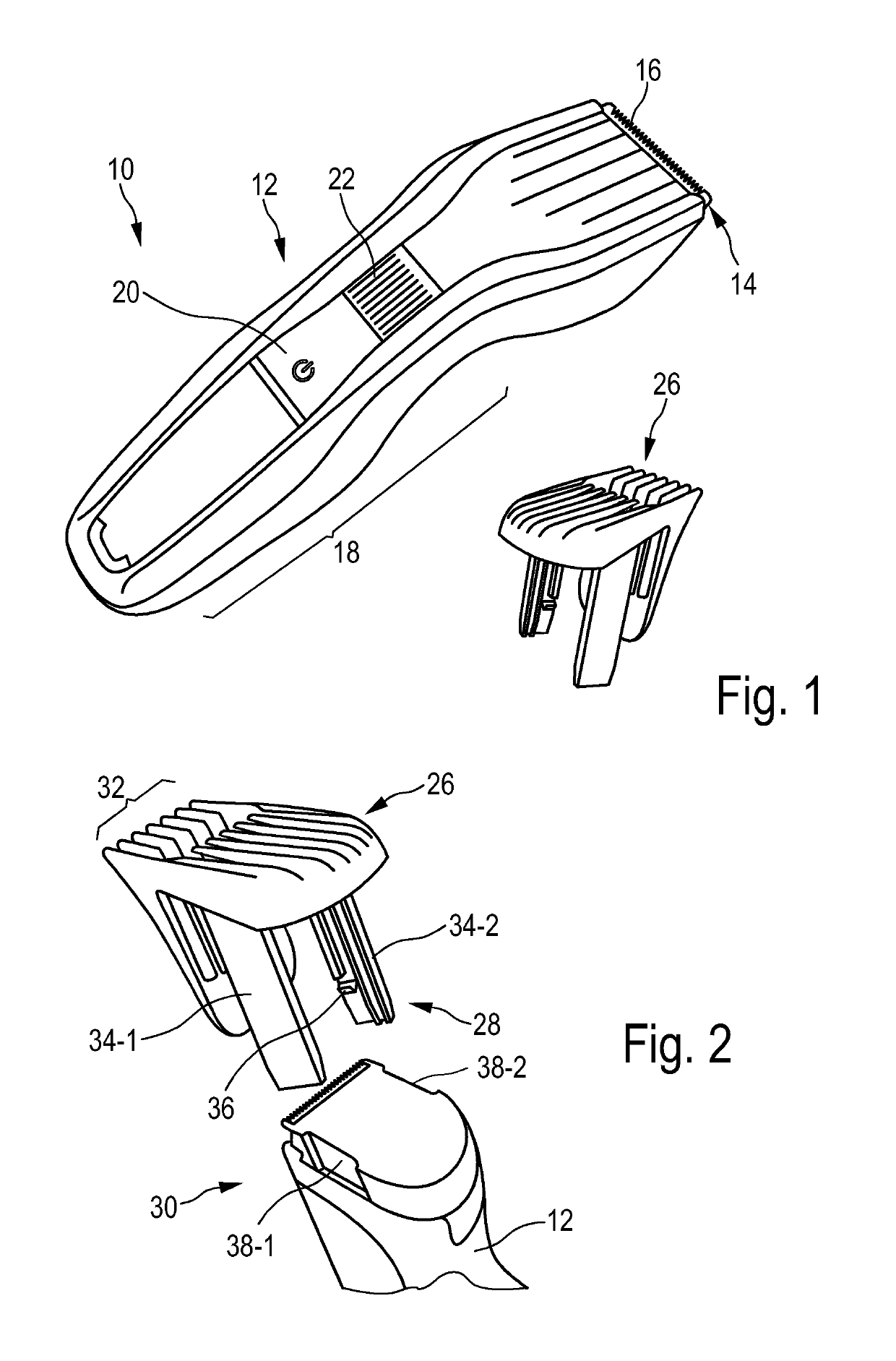 Adjustable spacing comb, adjustment drive and hair cutting appliance