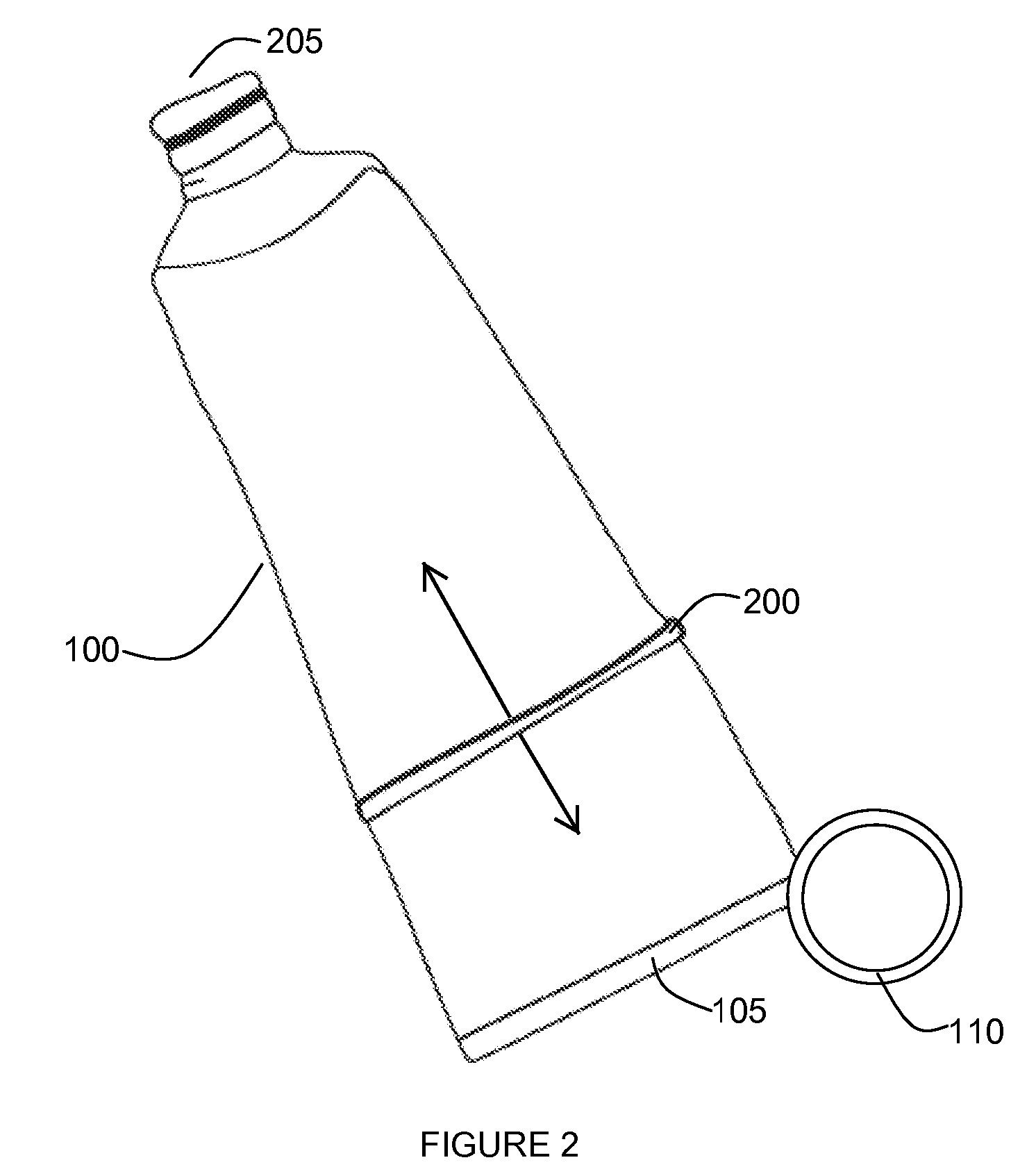 Tube with finger-like applicator, holding ring and slidable squeeze band