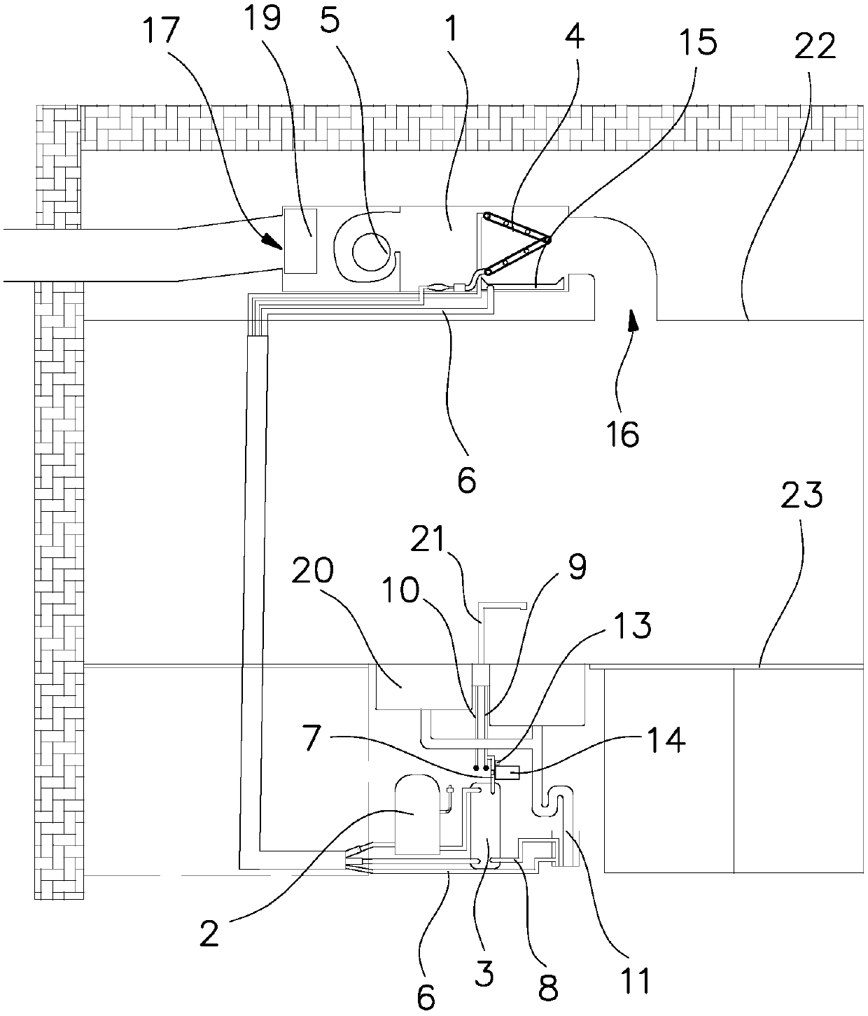 Kitchen air conditioning system