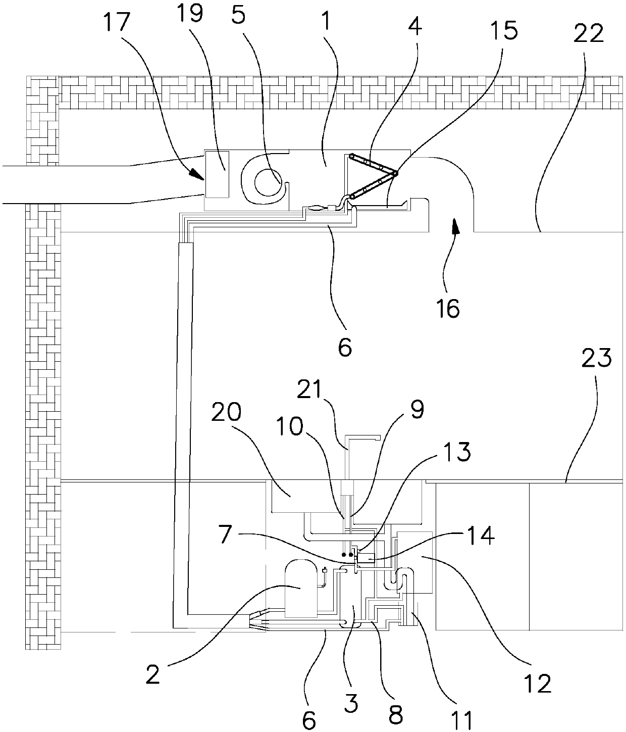 Kitchen air conditioning system