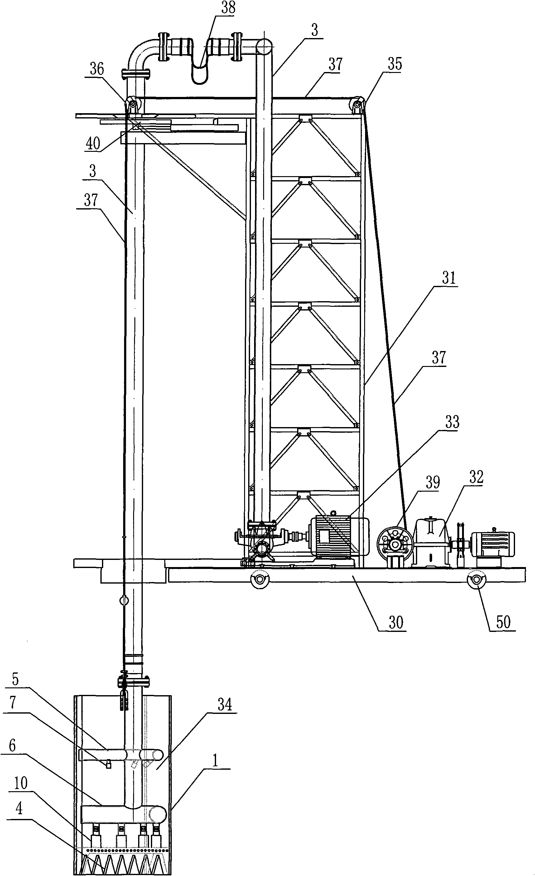 Pile extraction construction method