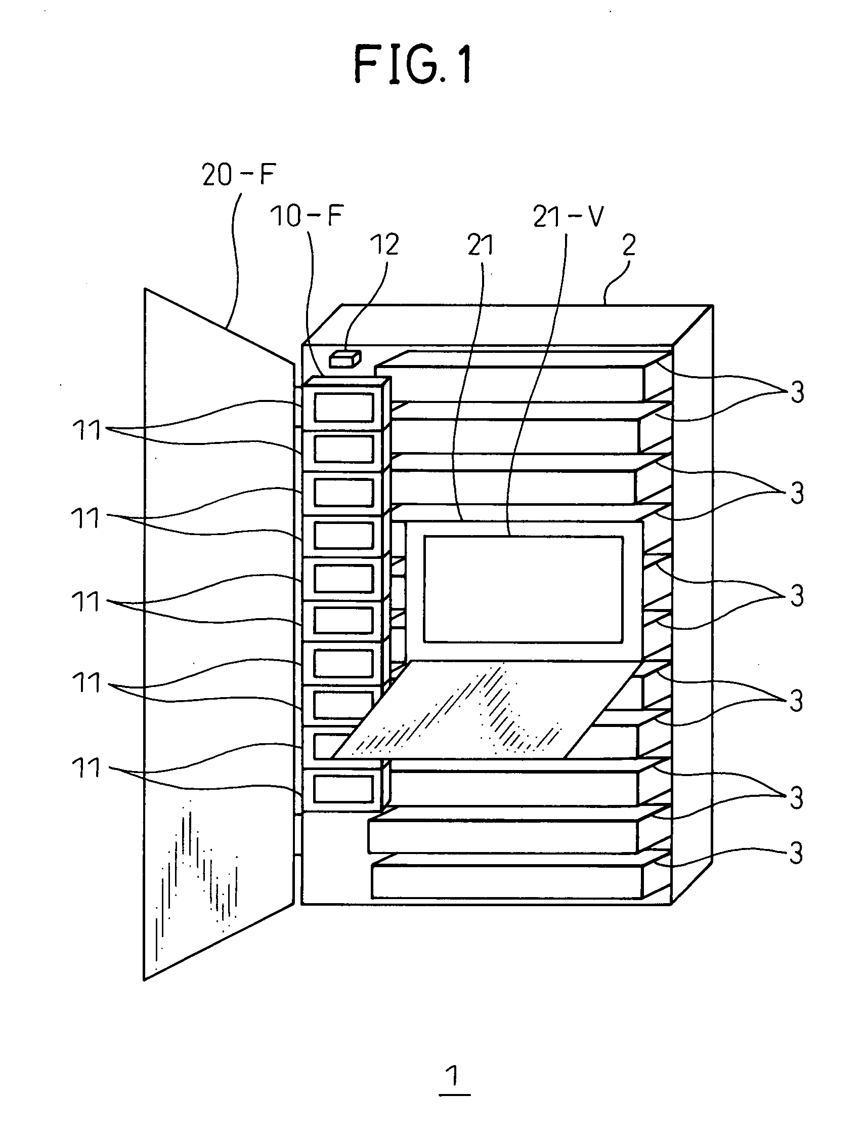 Rack management system and display apparatus and control apparatus for use in rack management system