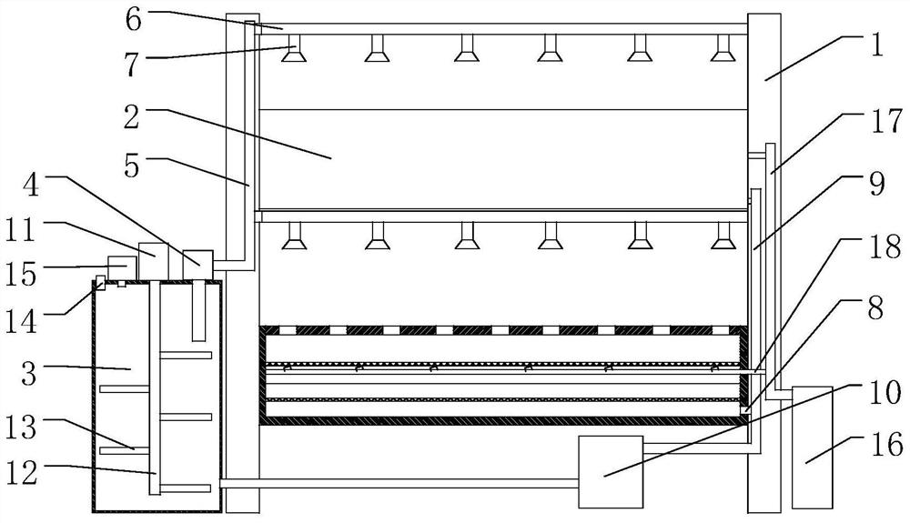 Circulating type planting frame for agricultural planting