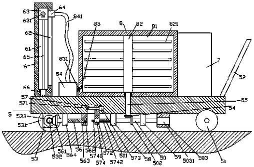 Rural domestic waste treatment device convenient to use