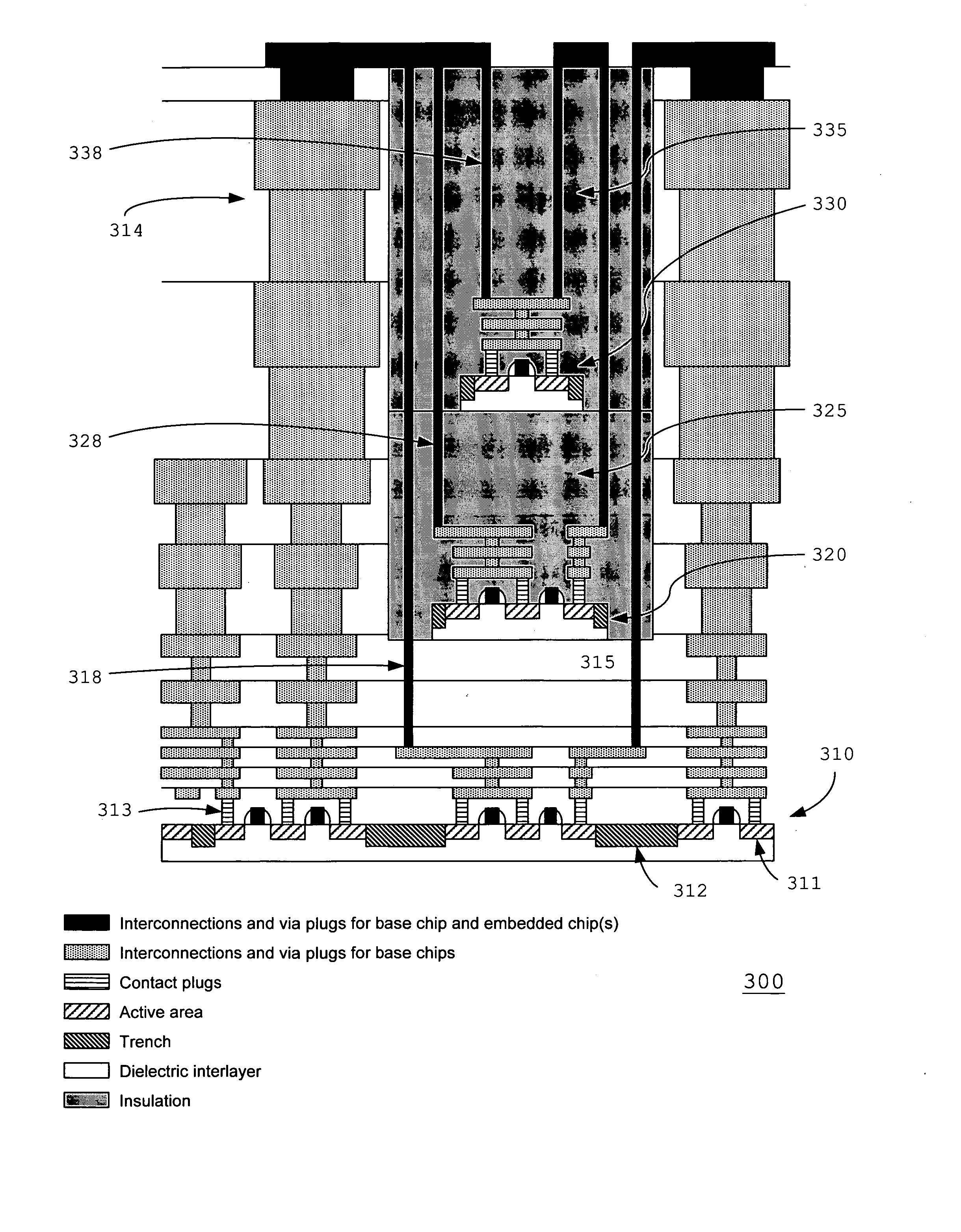 Partially stacked semiconductor devices