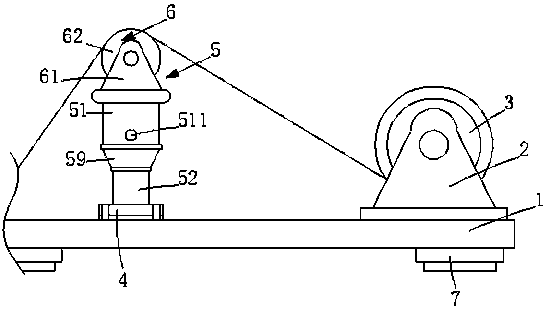 Guiding device for spandex yarn dyeing