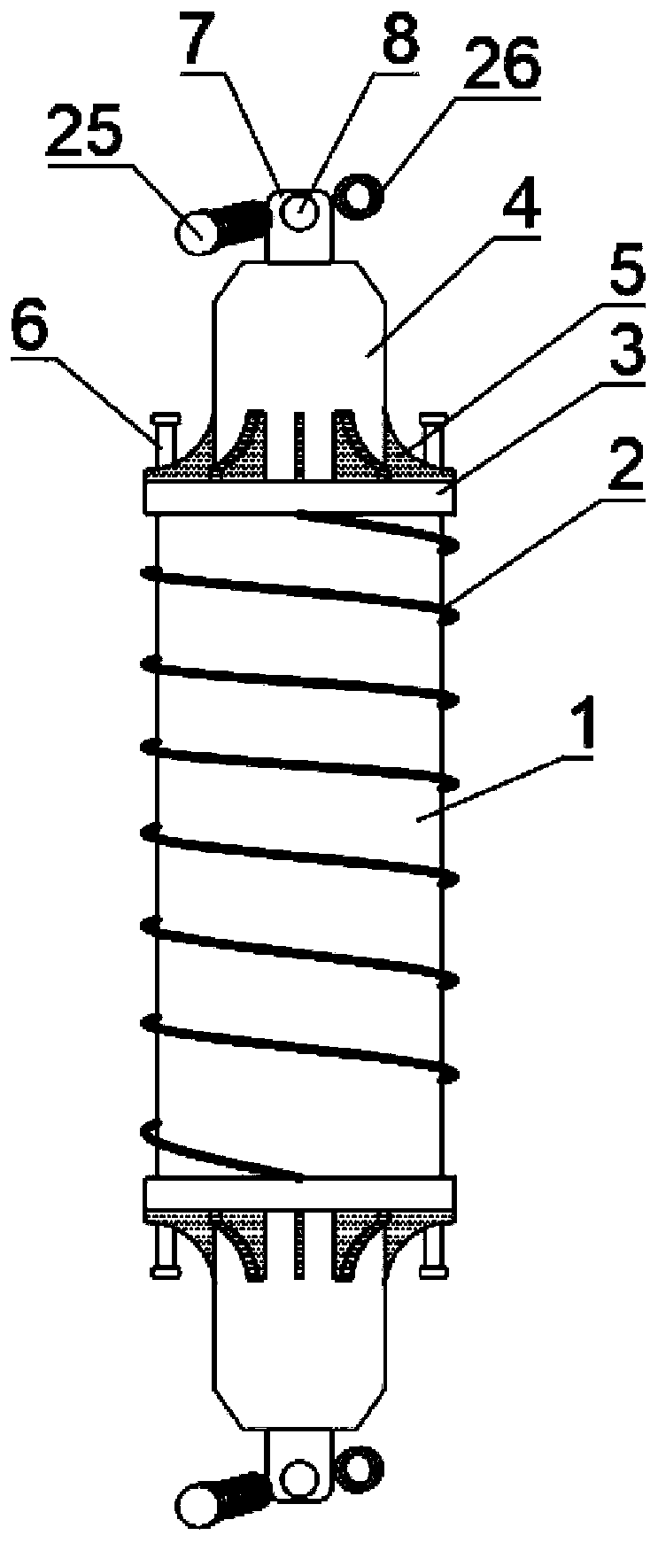 Limit shock absorber structure
