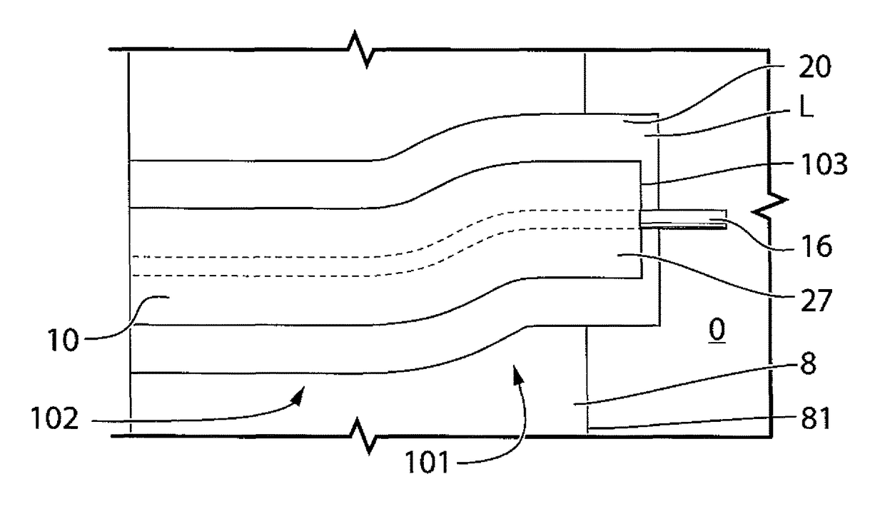 Tape system with a longitudinal filament for slitting film