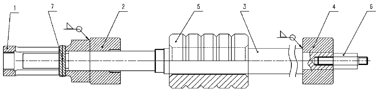 Assembling device for installing torsion rod spring