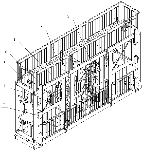 Gate slot construction method and device for gate