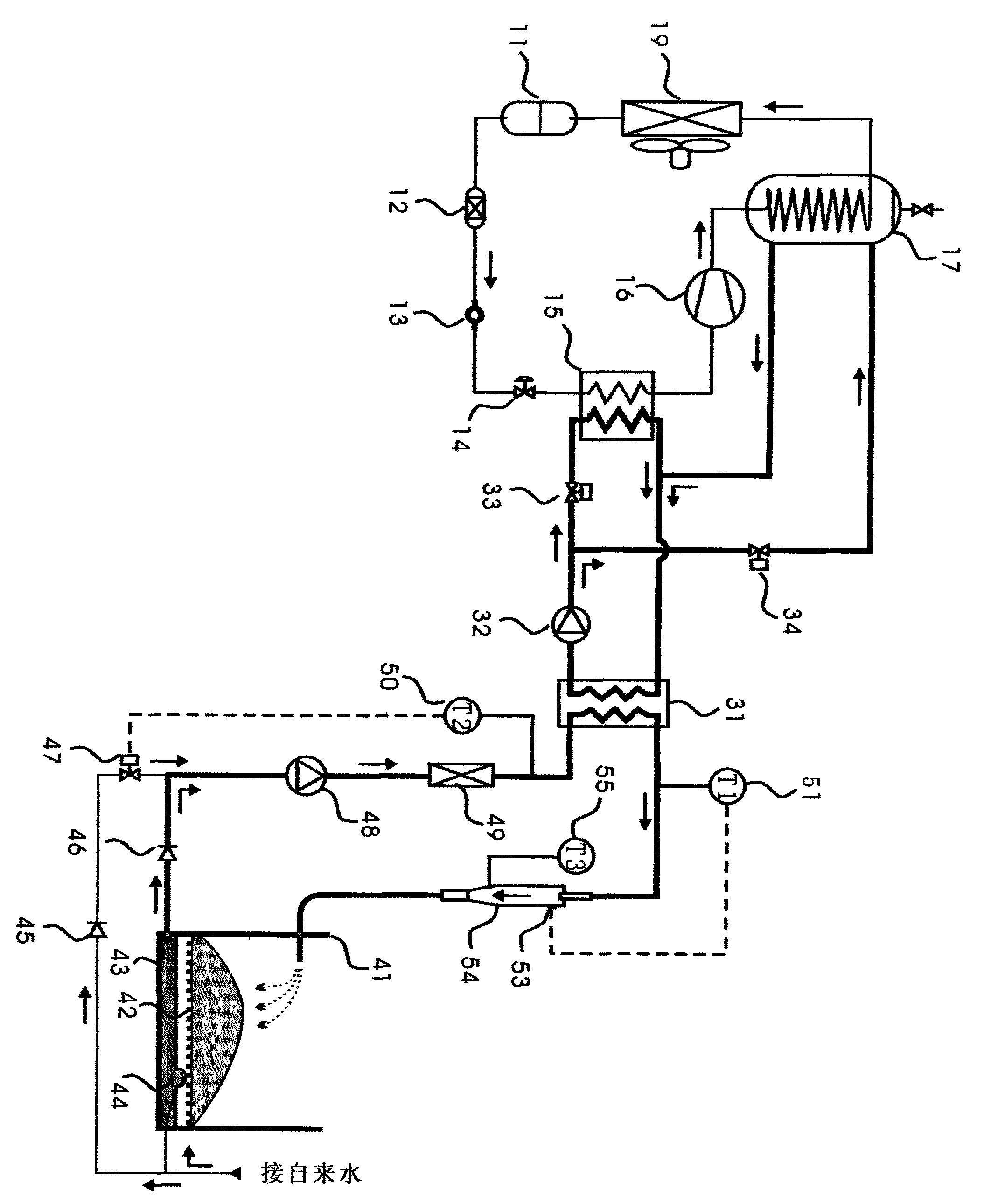 Novel method and device for producing ice