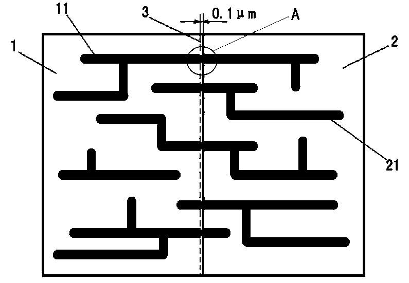 Splicing exposing method for photo-etched large-size CCD (Charge Coupled Device) chip