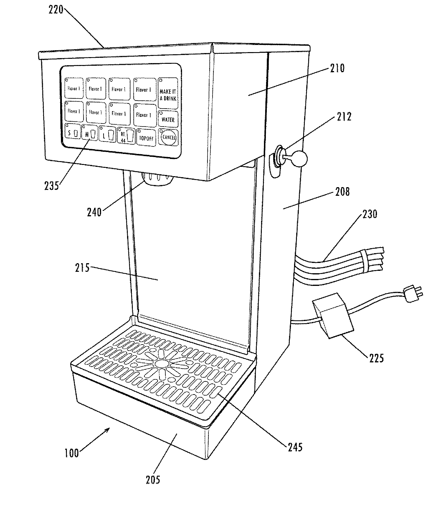 Systems and methods for dispensing flavor doses and blended beverages