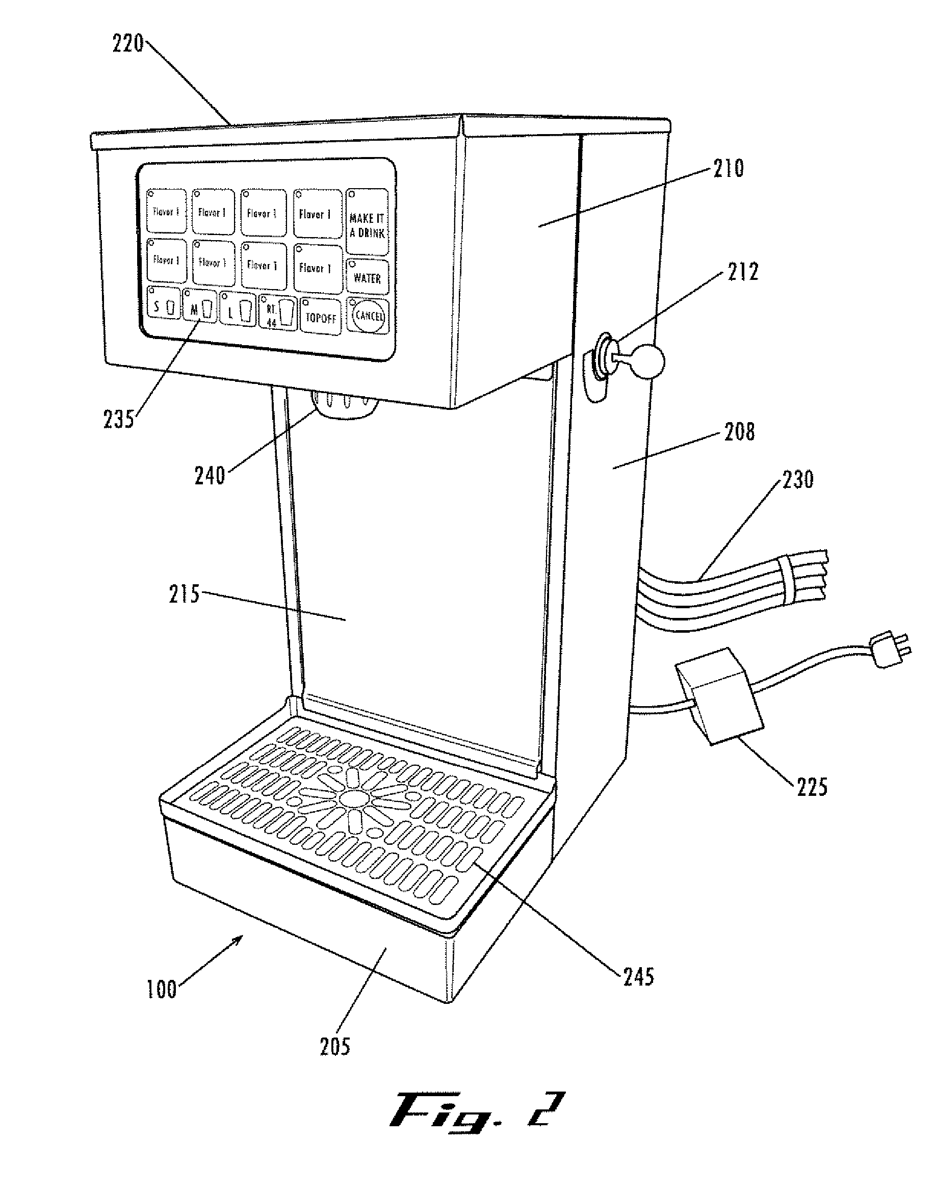 Systems and methods for dispensing flavor doses and blended beverages