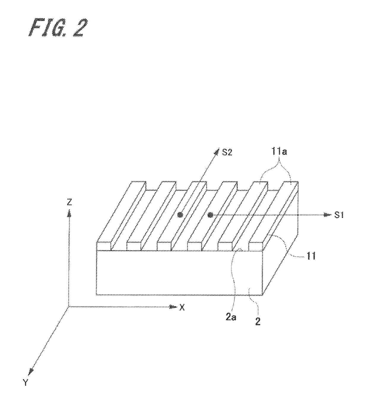 Displacement detecting device with controlled heat generation