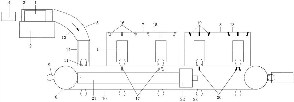 Dilution tank cleaning device for secondary water supply