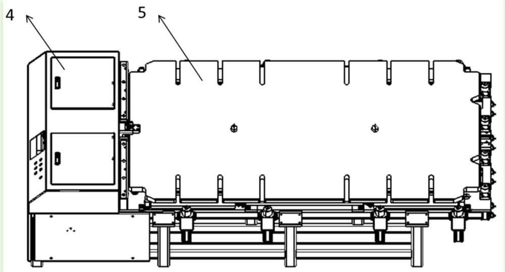 Whole-line automatic die changing trolley assembly