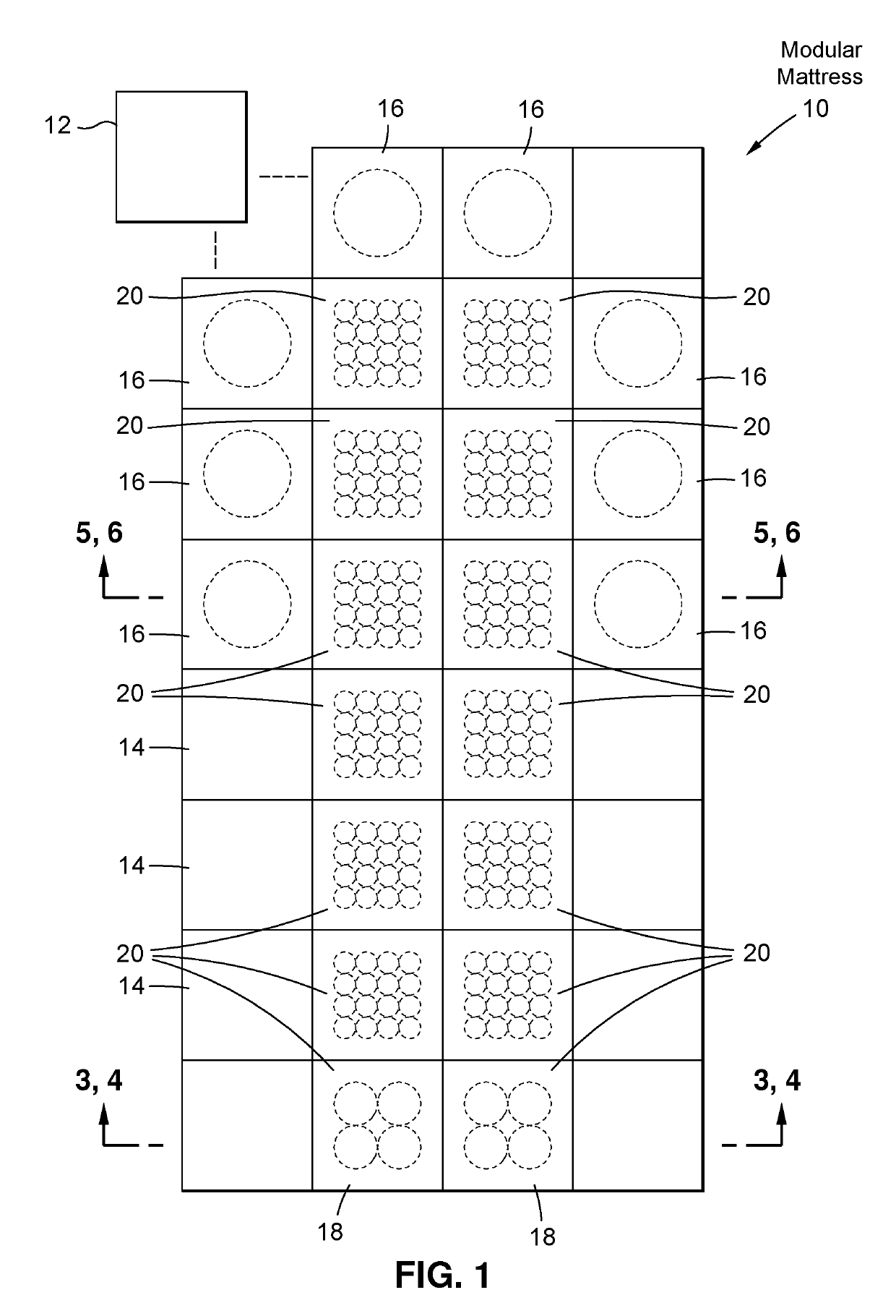 Modular mattress and bedframe system with surface positioning actuators