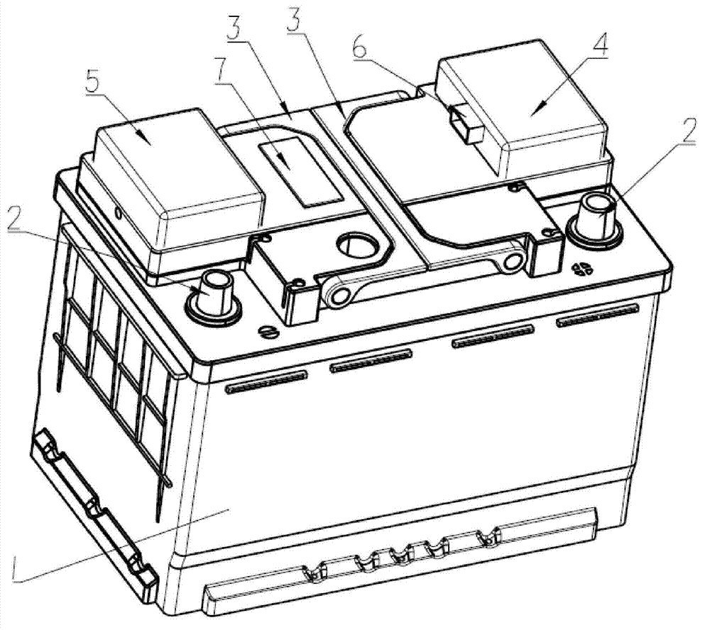 Storage battery with intelligent management function