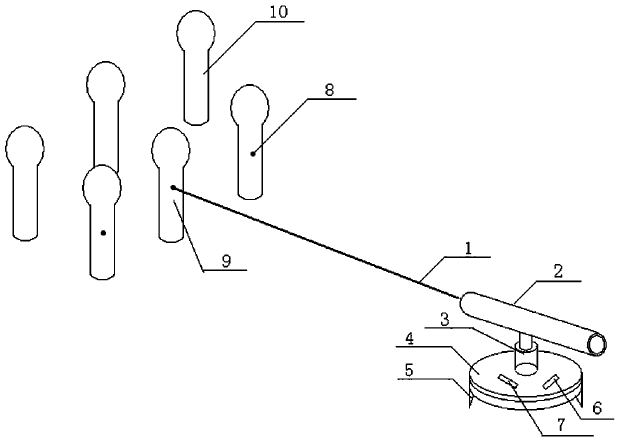 Laser type mark point measurement and paying-off instrument for electric power engineering